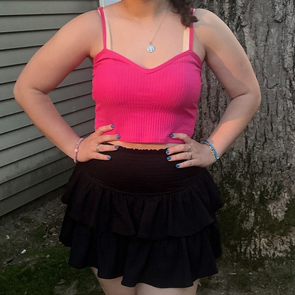 Zara Sweetheart Pink Ribbed Tank - Picture 4 of 5